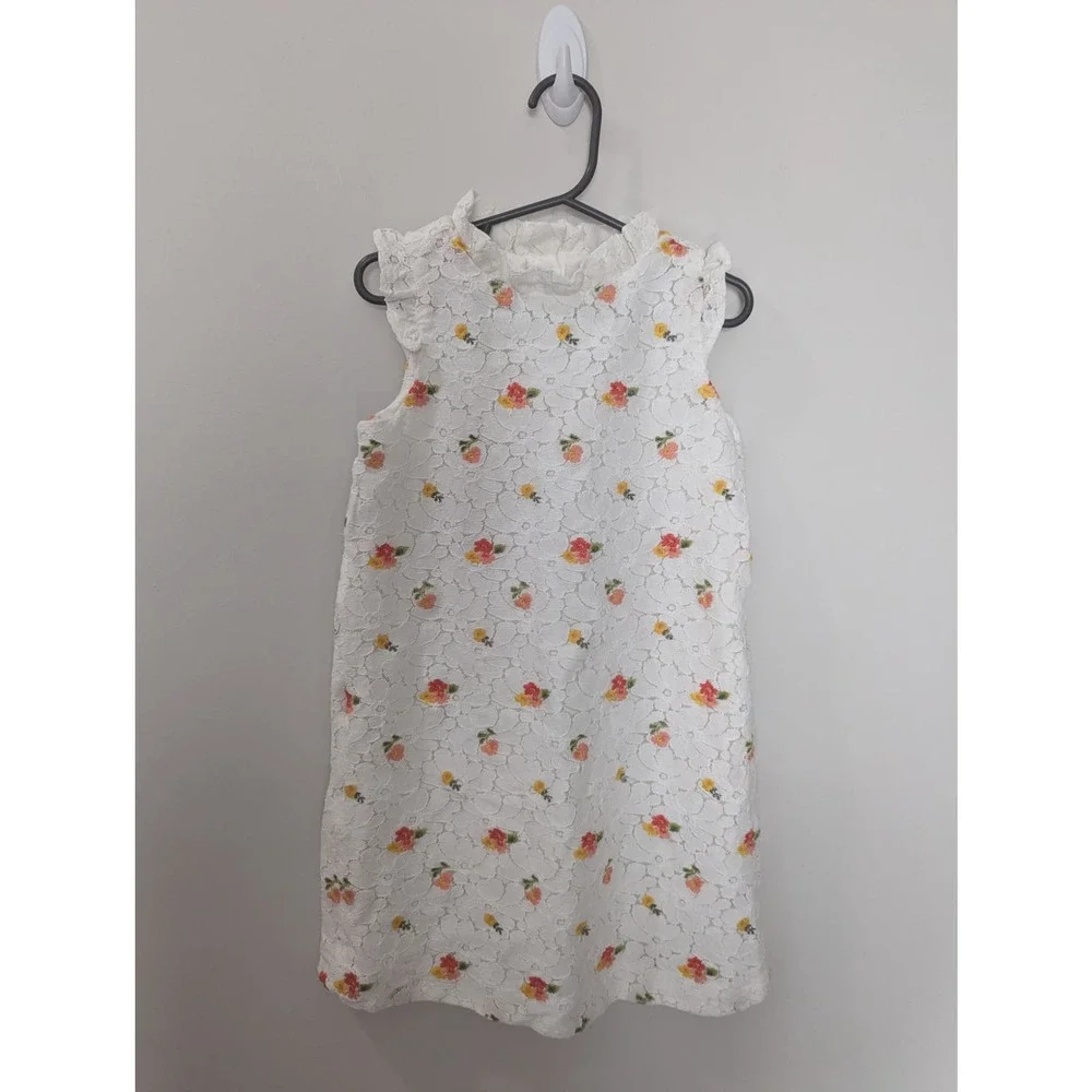 Janie & Jack Girls Lace Embroidered Dress NWT
